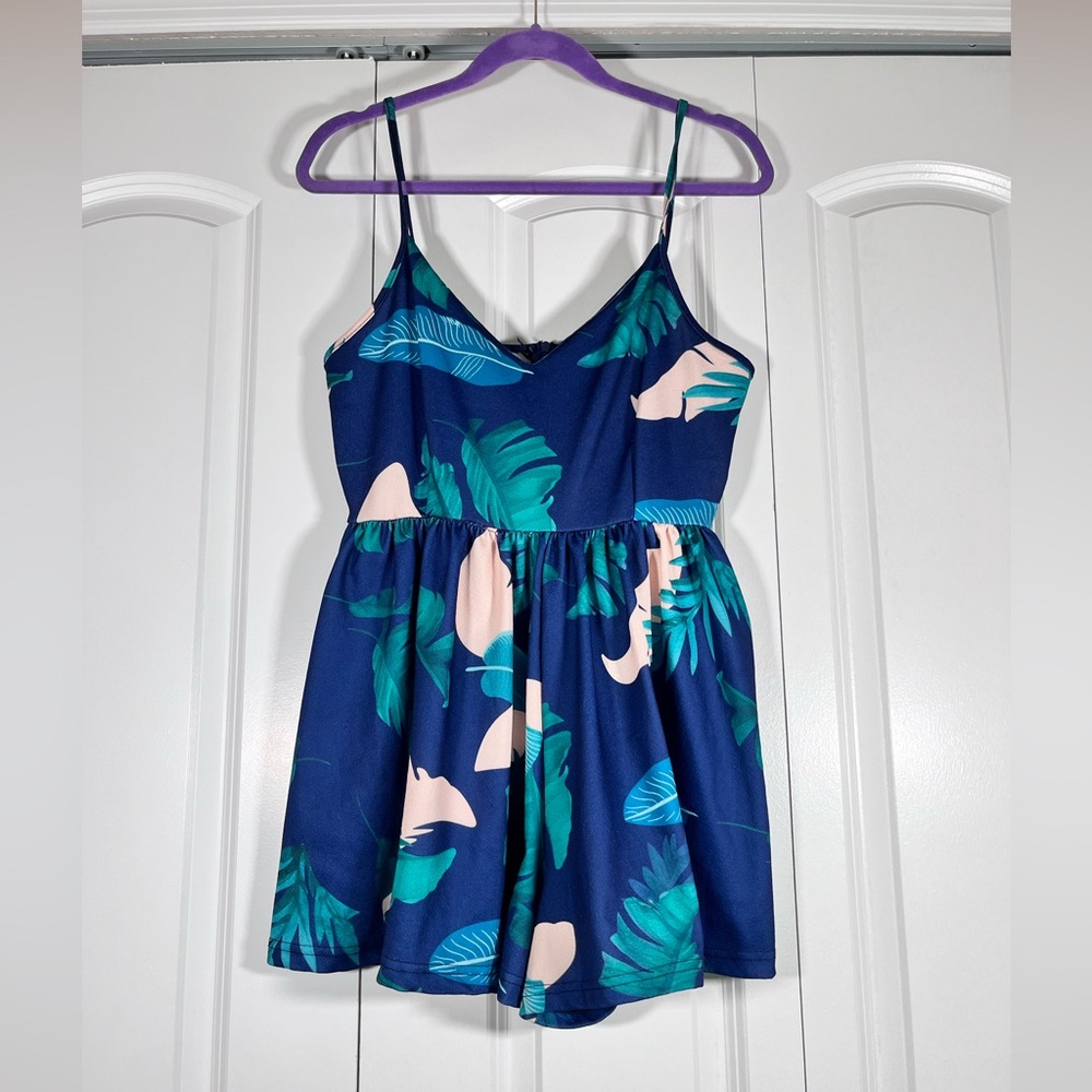 Tropical Print Romper